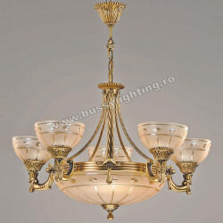 Bussy Lighting Lustra Versace cu 5 Brate, Desing Clasic, Finisaj Bronz Antic - Bussy Lighting 3033-52-05