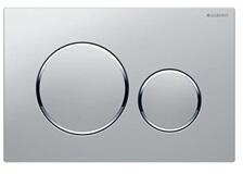 Geberit Sigma20 működtetőlap, 2 mennyiséges öblítéshez, matt króm easy-to-clean bevonattal/fényes króm (GE-115.882.JQ.1)