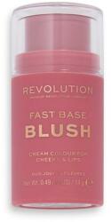 Makeup Revolution Fard Cremos pentru Obraz - Makeup Revolution Fast Base Blush Stick, nuanta Bare, 14 g