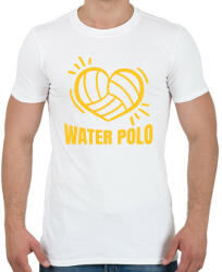 printfashion Love water polo - Férfi póló - Fehér (15922947)