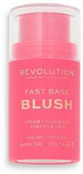 Makeup Revolution Fard Cremos pentru Obraz - Makeup Revolution Fast Base Blush Stick, nuanta Rose, 14 g
