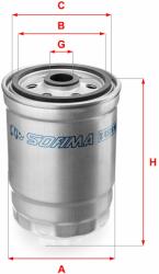 SOFIMA filtru combustibil SOFIMA S 4526 NR (S 4526 NR) - automobilus