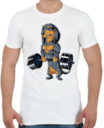 printfashion Erős tacskó - Férfi póló - Fehér (16047923)