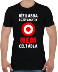 printfashion Vízilabda edző vagyok - Férfi póló - Fekete (15922520)