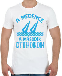 printfashion Második otthon - Férfi póló - Fehér (15907132)