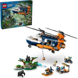 LEGO® City - Dzsungelkutató helikopter a bázison (60437)
