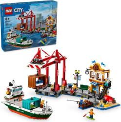 LEGO® City - Tengerparti kikötő teherszállító hajóval (60422)