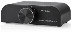 Nedis ASWI242424AT Comutator audio stereo analogic - 4 porturi (ASWI2424AT)