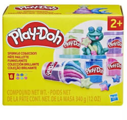 Hasbro Play-Doh: csillogó gyurmakészlet 6db-os (F9932)