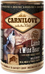 CARNILOVE CARNILOVE kutya konzerv bárány és vaddisznó vadhús 400 g