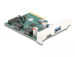 Delock 90107 USB-A / USB-C PCIe portbővítő (90107)