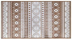  Vidaxl barna és fehér megfordítható kültéri szőnyeg 80 x 150 cm 364794