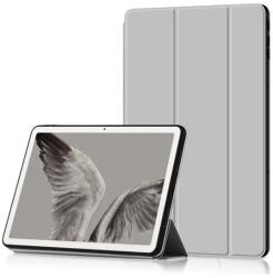 Gigapack Google Pixel Tablet tok álló, bőr hatású (flip, oldalra nyíló, trifold asztali tartó funkció) szürke (GP-146609)