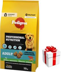 PEDIGREE PEDIGREE® Adult Professional Nutrition 12 kg cu carne de vită și legume - hrană uscată completă pentru câini adulți de talie mare și medie+Surpriză De Câine