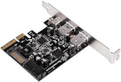 SilverStone ECU05 USB 3.1 Type-C / USB 3.0 Type-A PCIe portbővítő (SST-ECU05)