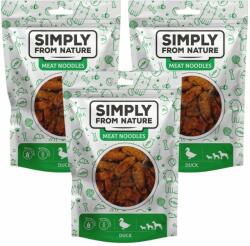 Simply from Nature Meat Noodles din rata pentru caini 3x80 g