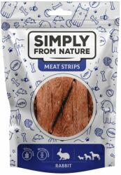 Simply from Nature Meat Strips Fasii iepure pentru caini 3x80 g