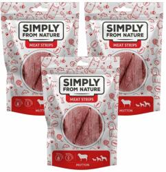 Simply from Nature Meat Strips fasii carne oaie pentru caini 3x80 g