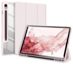 Dux Ducis Samsung Galaxy Tab S9 LTE (SM-X716) toby tok álló, bőr hatású (aktív flip, trifold, s pen tartó) rózsaszín (GP-147045)