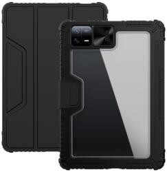 Nillkin Xiaomi Pad 6 bumper pro védő (aktív flip, szilikon keret, közepesen ütésálló, asztali tartó funkció) fekete (GP-146549)