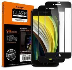 Spigen Glass FC Apple iPhone SE (2020)/8/7 Tempered kijelzővédő fólia 2db fekete (AGL01315)