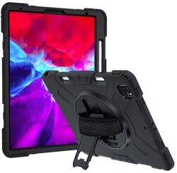 Gigapack Apple IPAD Pro 12.9 (2020) műanyag védő (közepesen ütésálló, 360°-ban forgatható, Apple Pencil tartó + kézpánt) fekete (GP-103010)