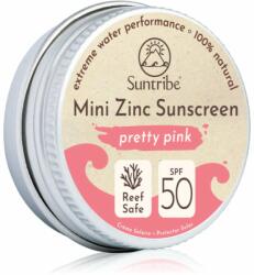 Suntribe Mini Zinc Sunscreen ásványi védőkrém arcra és testre SPF 50 Pretty Pink 15 g