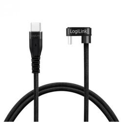 LogiLink Cablu de Date / Incarcare Logilink pentru Smartphone USB 2.0 Type-C (T) la USB 2.0 Type-C (T) la 180 Grade 2 x Ecranat Aluminiu 2M Negru (CU0191)