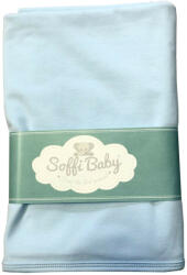 Soffi Baby takaró pamut dupla kék 80x100cm - babamarket