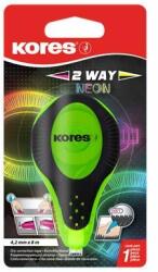 Kores Hibajavító roller, 4, 2 mm x 8 m, KORES "2WAY Neon", vegyes színekben (IK84321) - tutitinta