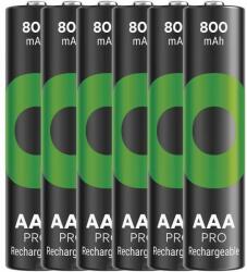GP Batteries ReCyko Pro Professional tölthető AAA elem (HR03), 6 db (1032126080)