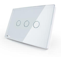 LIVOLO Intrerupator tactil cap scara cruce Livolo triplu standard italian (VL-C303S-81)