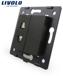 LIVOLO Modul Priza dubla cu 2 poli, Livolo VL-C7-C2A (VL-C7-C2A-12)