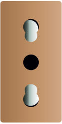 LIVOLO Modul priza simpla standard italian 16 a, auriu (C9-CIT-13)