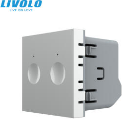 LIVOLO Modul intrerupator dublu cu touch integrat 2M Livolo (VL-FC2-2IP-6430)