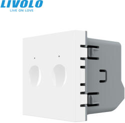 LIVOLO Modul intrerupator dublu cu touch integrat 2M Livolo (VL-FC2-2WP-5773)