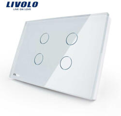 LIVOLO Intrerupator tactil cvadruplu Livolo standard italian (VL-C304-81)