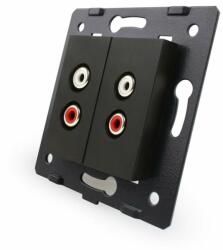 LIVOLO Modul Priza dubla audio, 2xRCA (VL-C7-2AD-12)