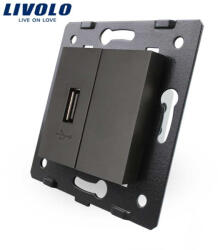 LIVOLO Modul priza media simpla USB, brand Livolo (VL-C7-1USB-12)