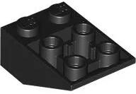 LEGO® 2752c11 - LEGO fekete kocka inverz 33° elem 3 x 2 méretű (2752c11)