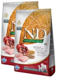  Farmina Farmina N&D Ancestral Grain Canine Senior Medium&Maxi Chicken&Pomegranate 2x12kg