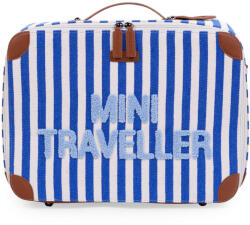 Childhome Valiza pentru copii Childhome Mini Traveller Albastru Alb (CH-CWSCKSTBL) - erfi Valiza