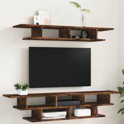 vidaXL barna tölgyszínű szerelt fa TV-bútor (840736) - vidaxl