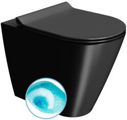 SAPHO GSI KUBE X SWIRLFLUSH álló WC, 36x55cm, dual-matt fekete (941026) (941026)