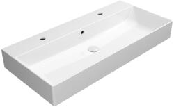 SAPHO GSI KUBE X kerámiamosdó, 100x47cm, rektifikált, 2 furattal, ExtraGlaze (94239211) (94239211)