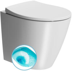 SAPHO GSI MODO álló WC, alsó/hátsó kifolyású, Swirlflush, 37x52cm, duál matt fehér (981009) (981009) - szaniteresklimacenter