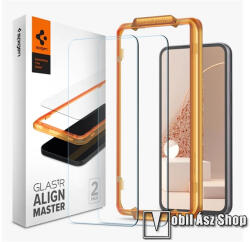 Spigen SAMSUNG Galaxy S23 FE (SM-S711), SPIGEN ALM FC üvegfólia, Átlátszó, 2db, 2.5D, 9H, Sík részre (AGL06986)