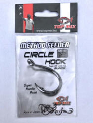 TOPMIX Method Feeder Circle 12 Füles, Szakállas Pontyozó Horog 10db (TM977)