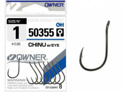 Owner Hooks Chinu We 50355 1/0 Szakállas, Füles Bojlis Horog 7db (50355-100)