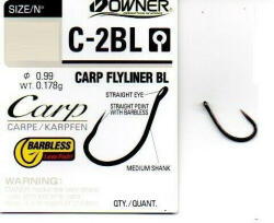 Owner Hooks Carp C-2 2 Füles, Szakáll Nélküli Pontyozó Horog 5db (OC2BL-2)